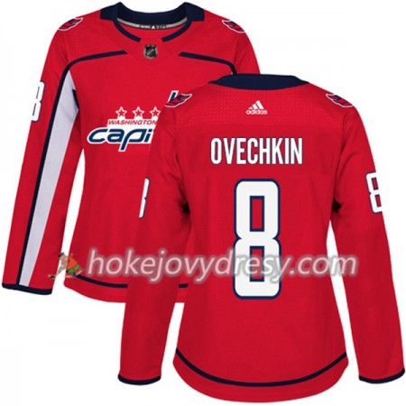 Dámské Hokejový Dres Washington Capitals Alex Ovechkin 8 Červená 2017-2018 Adidas Authentic